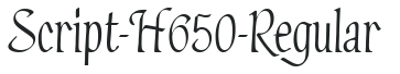 Script-H650-Regular letters preview