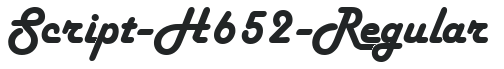 Script-H652-Regular preview