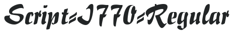 Script-I770-Regular preview