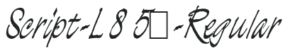 Script-L850-Regular preview