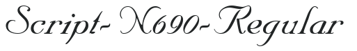 Script-N690-Regular letters preview