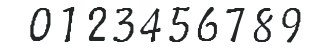 Script-Normal-I numbers preview