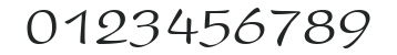 Script-P820-Regular numbers preview