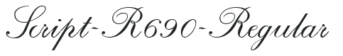 Script-R690-Regular preview