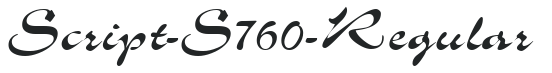Script-S760-Regular letters preview