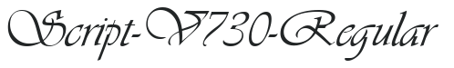 Script-V730-Regular letters preview