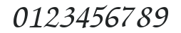 Script Bold ttnorm numbers preview