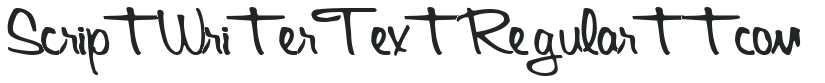 ScriptWriterText Regular ttcon preview