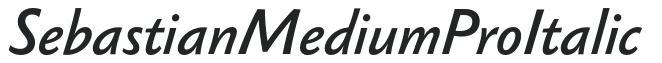 Sebastian Medium Pro Italic preview