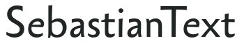 SebastianText letters preview
