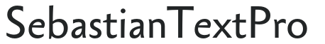 Sebastian Text Pro letters preview