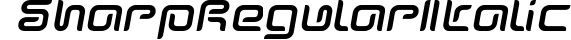 SharpRegular-Italic preview
