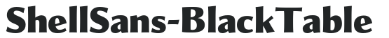 ShellSans-BlackTable letters preview