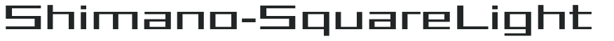 Shimano-SquareLight letters preview