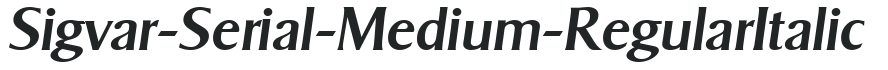 Sigvar-Serial-Medium-RegularItalic preview