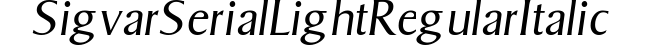 Sigvar-Serial-Light-RegularItalic preview