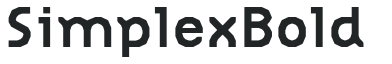 SimplexBold letters preview