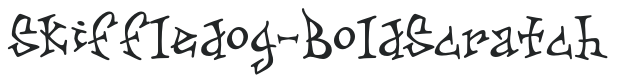 Skiffledog-BoldScratch preview