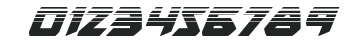Skirmisher Halftone Italic numbers preview