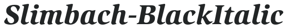 Slimbach-BlackItalic preview