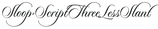 Sloop-ScriptThree (Less Slant) letters preview