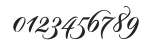 Sloop Script One LessSlant numbers preview
