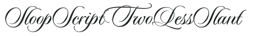 Sloop Script Two LessSlant preview