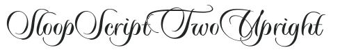 Sloop Script Two Upright letters preview