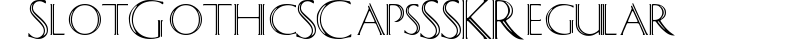 SlotGothicSCapsSSK Regular preview