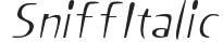 Sniff Italic preview