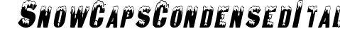 Snow CapsCondensed  Italic preview