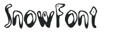 SnowFont preview