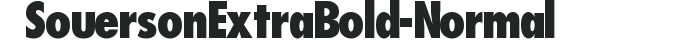 Souerson_ExtraBold-Normal preview