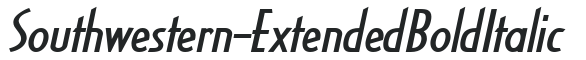 Southwestern-Extended Bold Italic preview