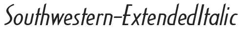 Southwestern-Extended Italic preview