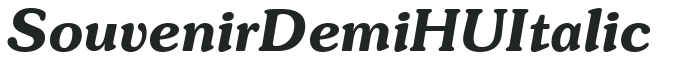 Souvenir Demi HU Italic preview