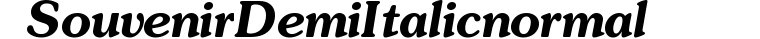 Souvenir DemiItalic normal preview