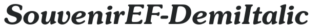 SouvenirEF-DemiItalic preview