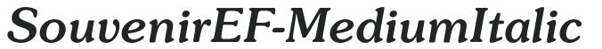 SouvenirEF-MediumItalic preview