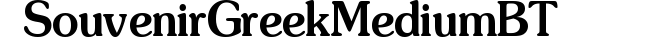 Souvenir Greek Medium BT preview