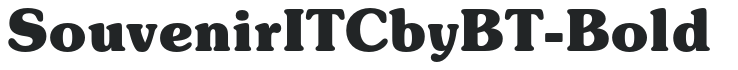 SouvenirITCbyBT-Bold preview