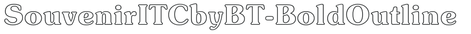 SouvenirITCbyBT-BoldOutline preview
