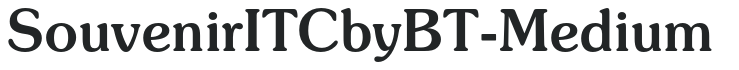SouvenirITCbyBT-Medium preview