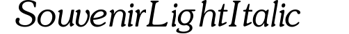 Souvenir LightItalic preview