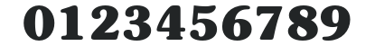 SouvenirStd-Bold numbers preview