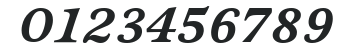 Sovereign-BlackItalic numbers preview