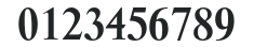 SpectrumMTStd-SemiBold numbers preview