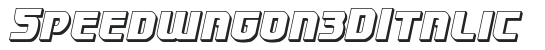 Speedwagon 3D Italic preview