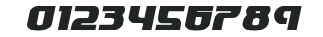 Speedwagon Expanded Italic numbers preview