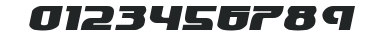 Speedwagon Extra-Expanded Italic numbers preview